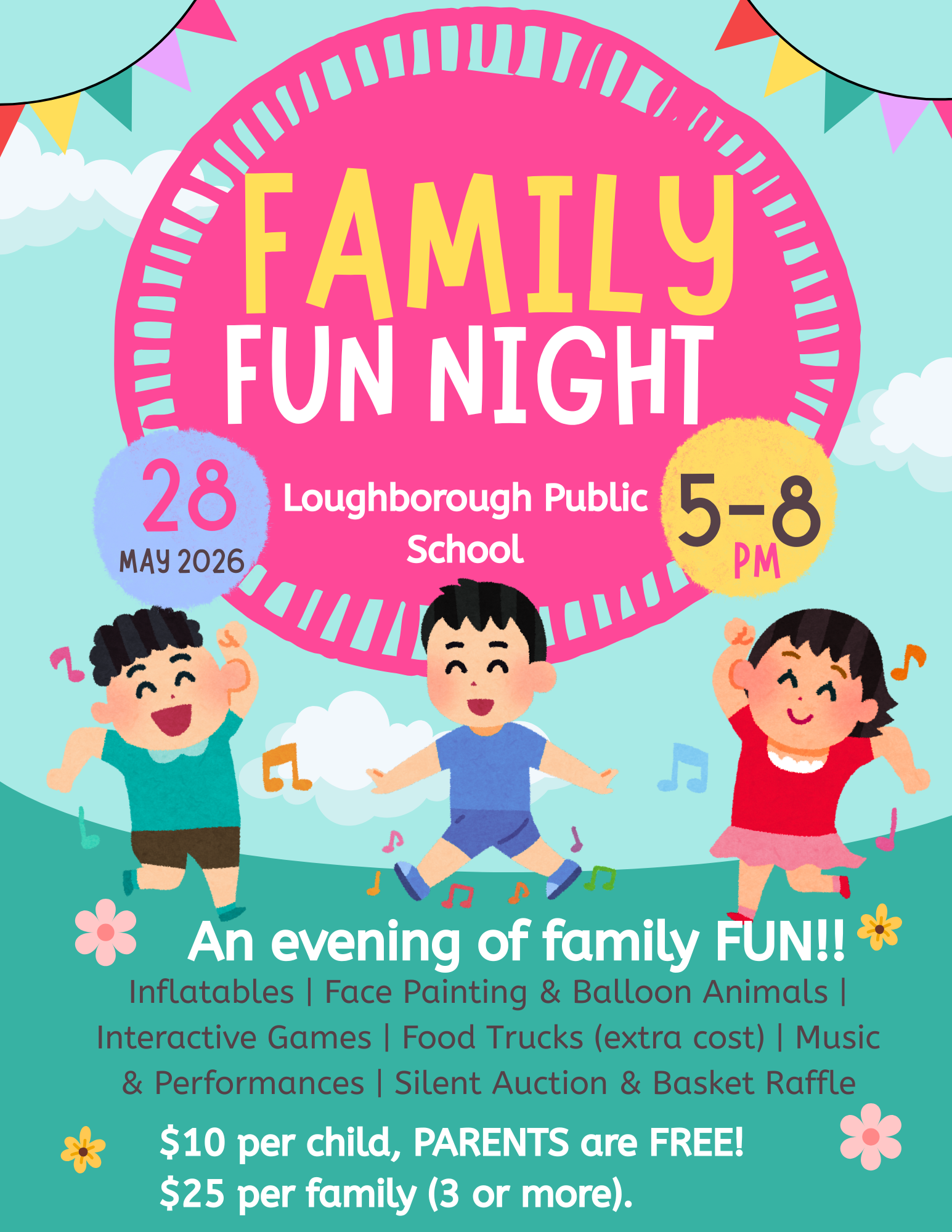 Green and Pink Playful Kids Fun Fest Flyer A4 (2)